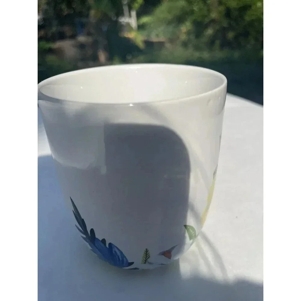 Pier 1 Savannah Floral Mug Coffee Tea Cup Earthenware Flower New